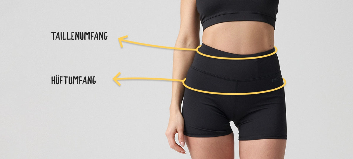 snocks-hot-pants-sweatshorts-schwarz-high-waist image 3