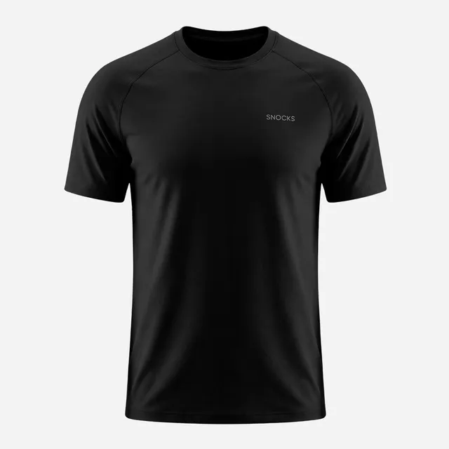 snocks-trainingsshirt-raglan-herren-schwarz image 1