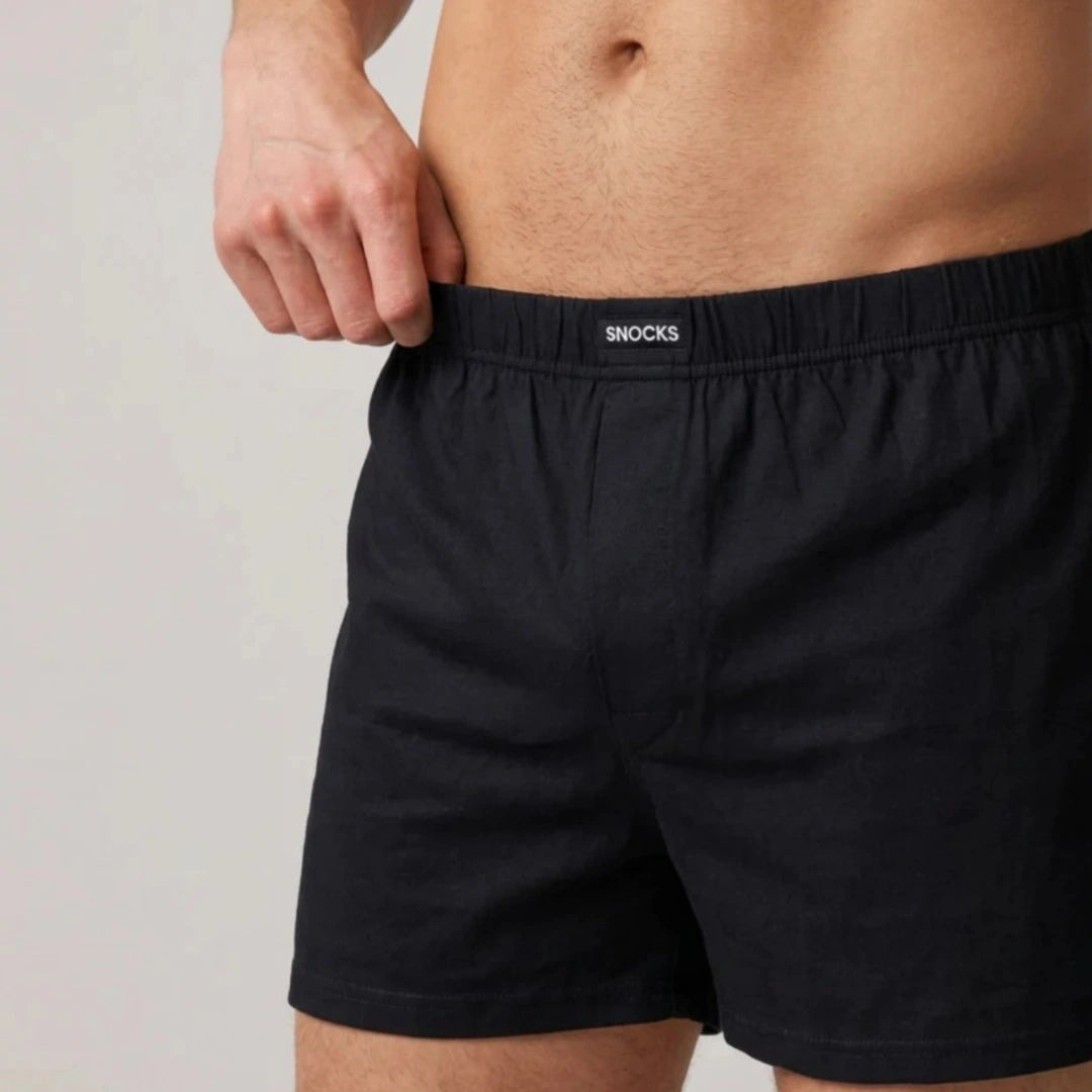 snocks-american-boxershorts-jersey-mix-dunkelblau-blau-hellgrau image 2