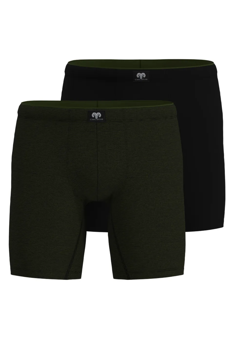 ceceba-herren-long-pants-gr-n-quergestreift-2er-pack image 1
