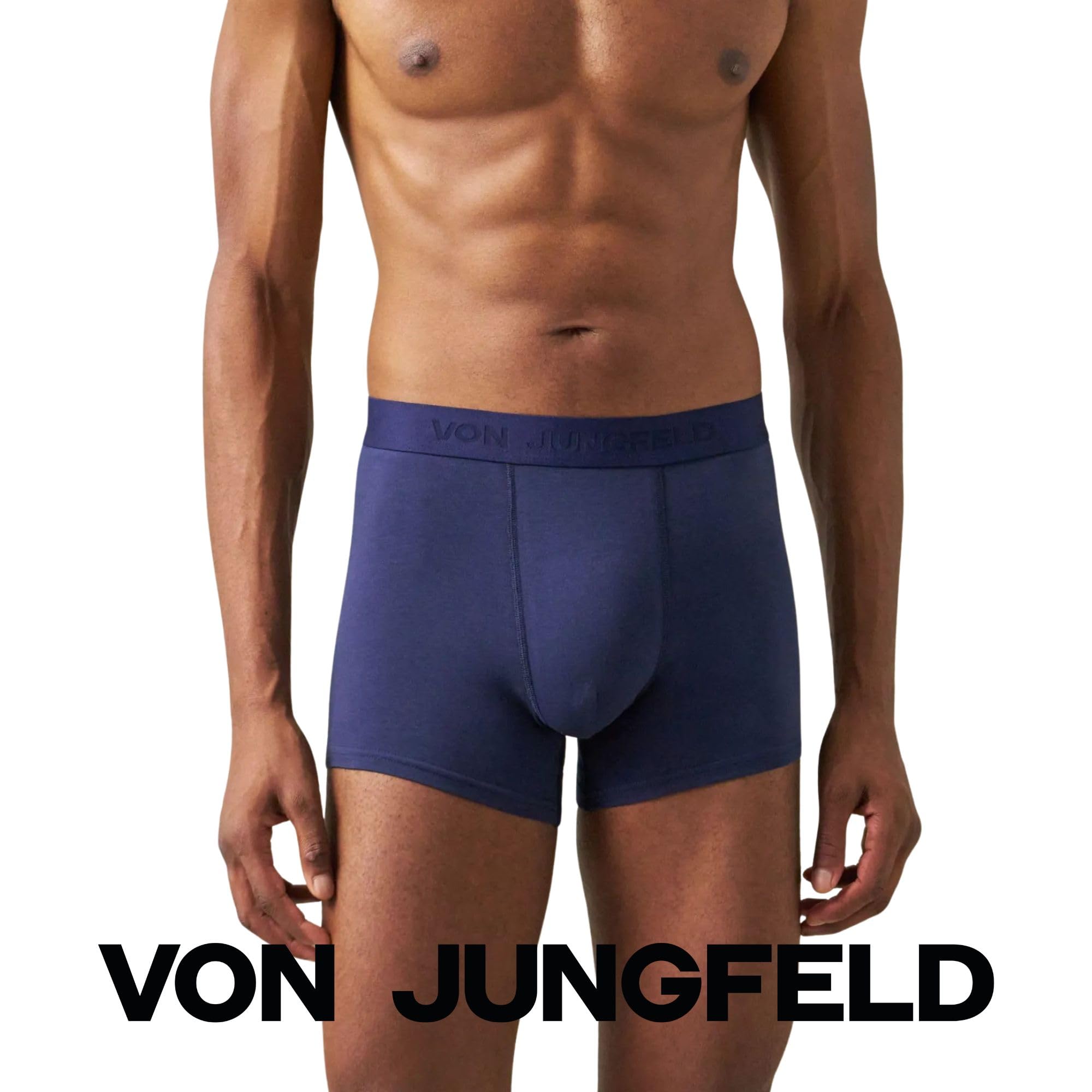 von-jungfeld-herren-boxershorts-12er-pack-blau-schwarz-bio-baumwolle-elastisch-g image 2