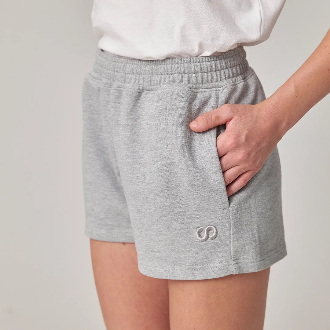 snocks-sweatshorts-damen-hellgrau image 5