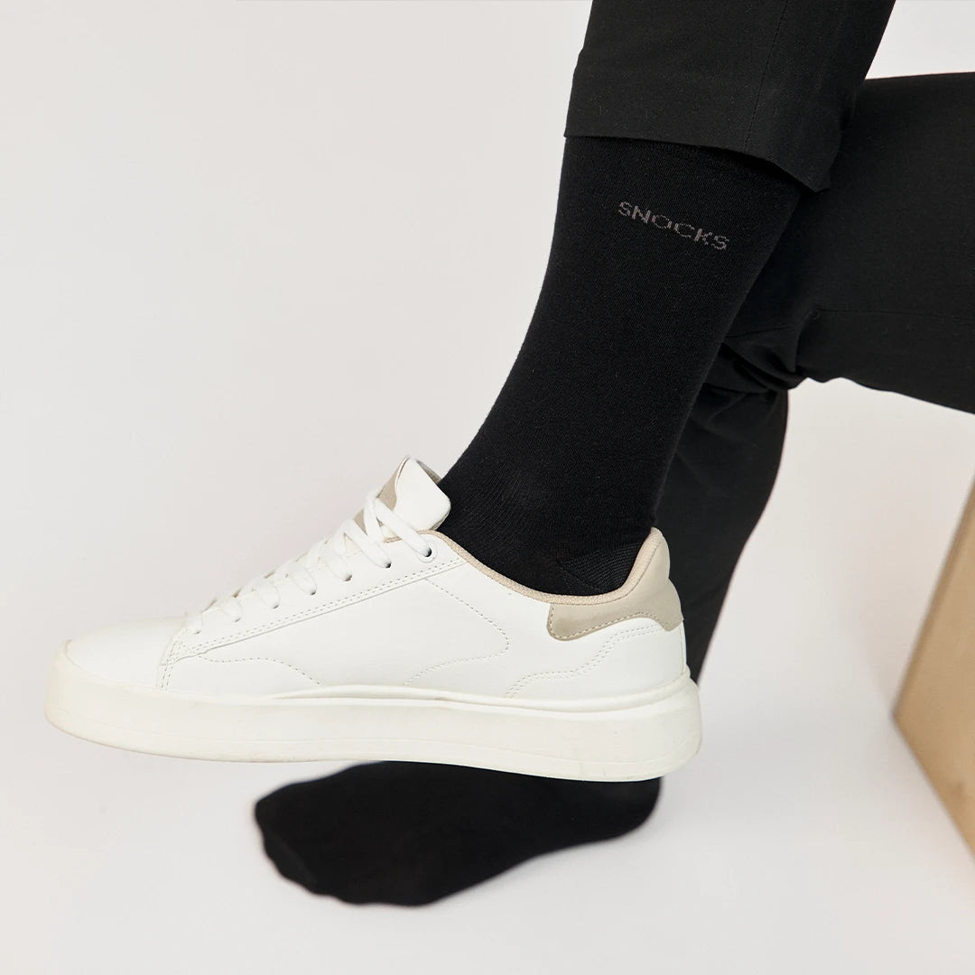 snocks-premium-business-socken-schwarz-lange-business-socken-unisex image 3