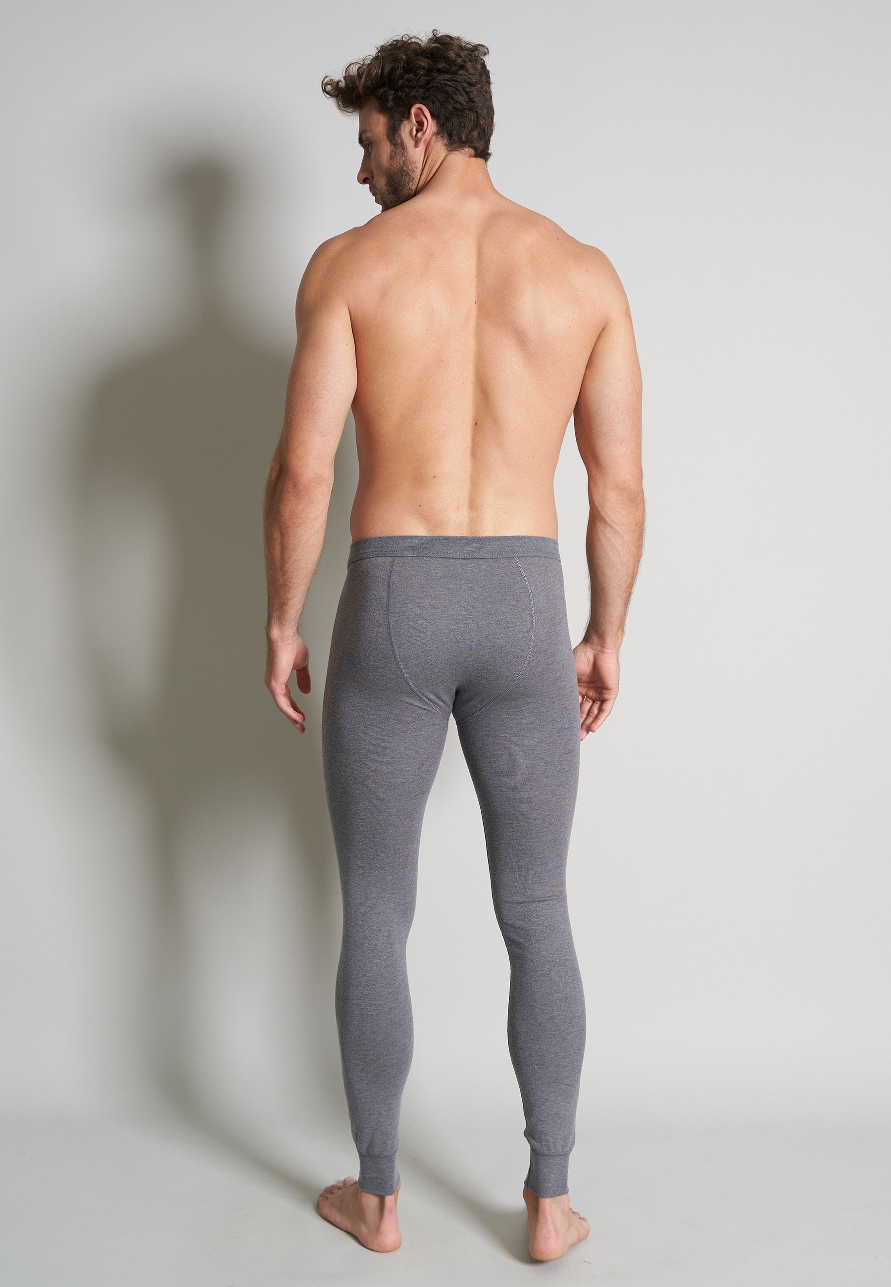 ceceba-herren-lange-unterhose-grau-uni-thermo-active-rib image 3