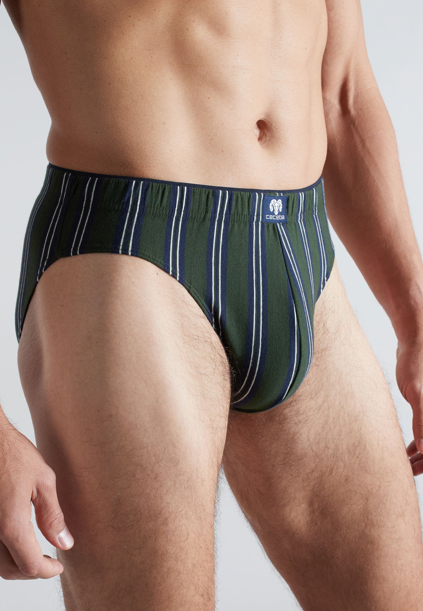 ceceba-herren-slip-gr-n-l-ngsgestreift-2er-pack image 4