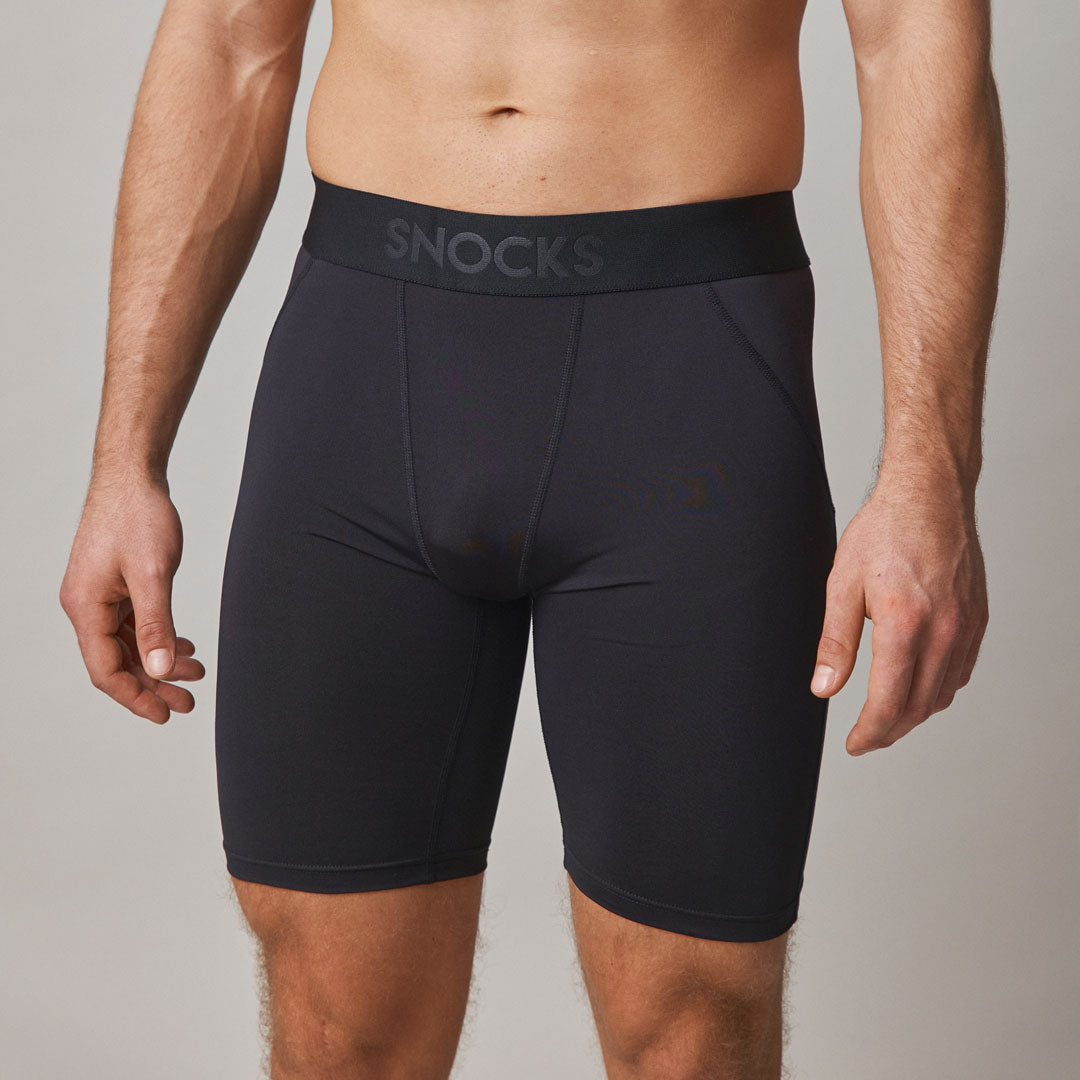 snocks-radlerhose-sport-tights-herren-schwarz image 2