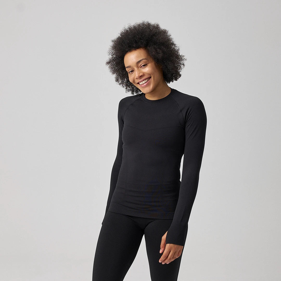 snocks-sportshirt-langarm-damen-schwarz image 3