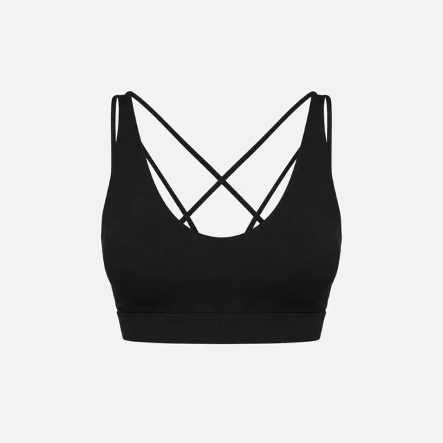 snocks-premium-sport-bh-multi-strap-schwarz image 1