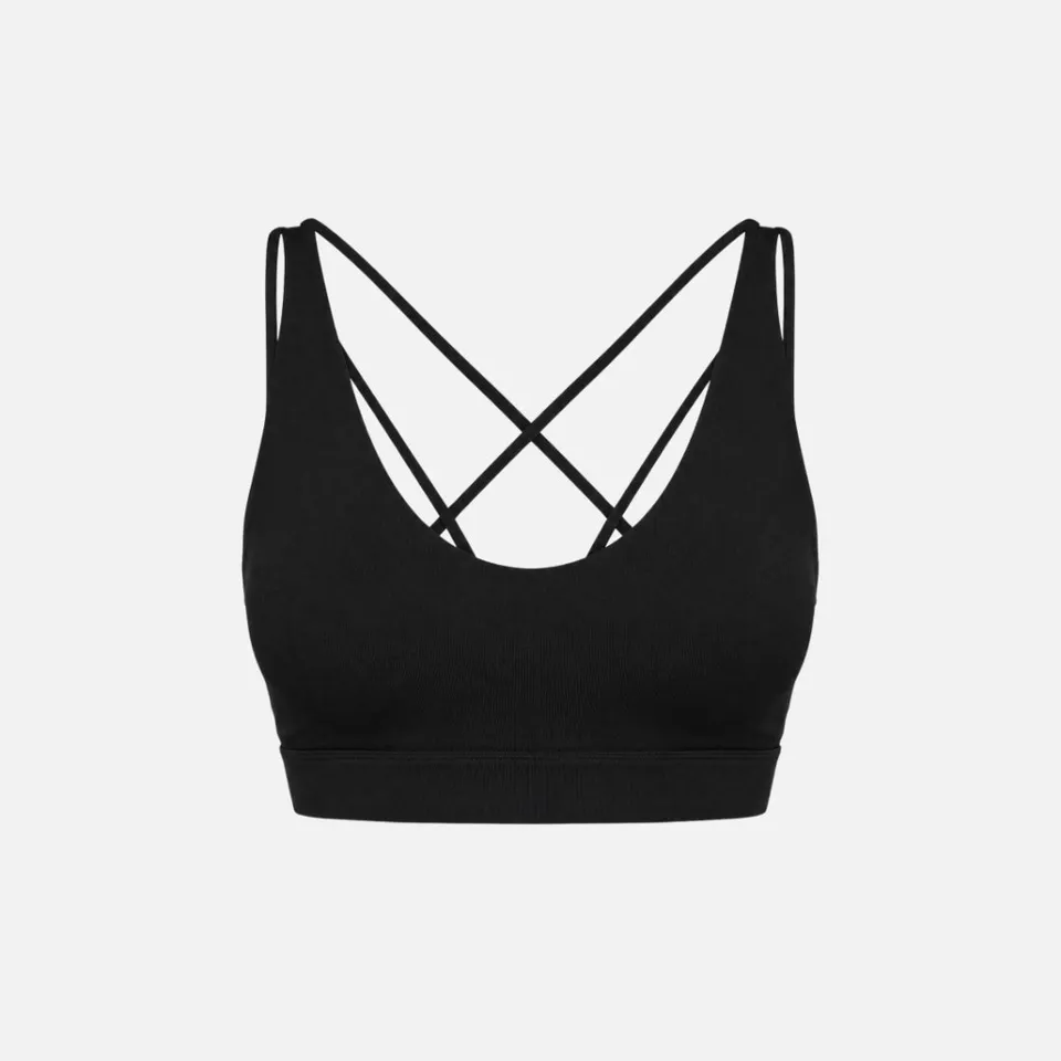 snocks-premium-sport-bh-multi-strap-schwarz image 1