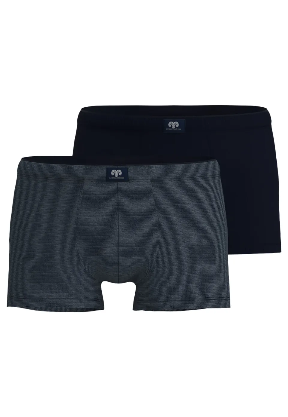 ceceba-herren-pants-blau-uni-2er-pack-baumwoll-retroshorts image 1
