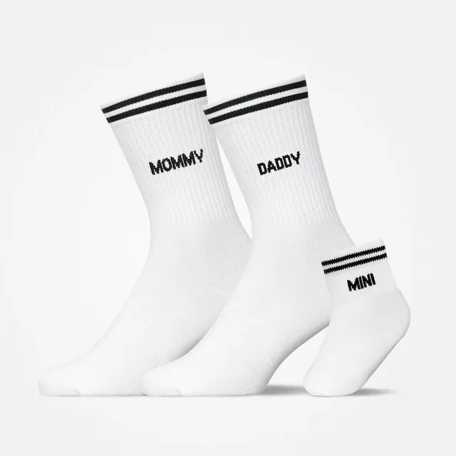 snocks-familiensocken-mommy-daddy-mini-wei image 1