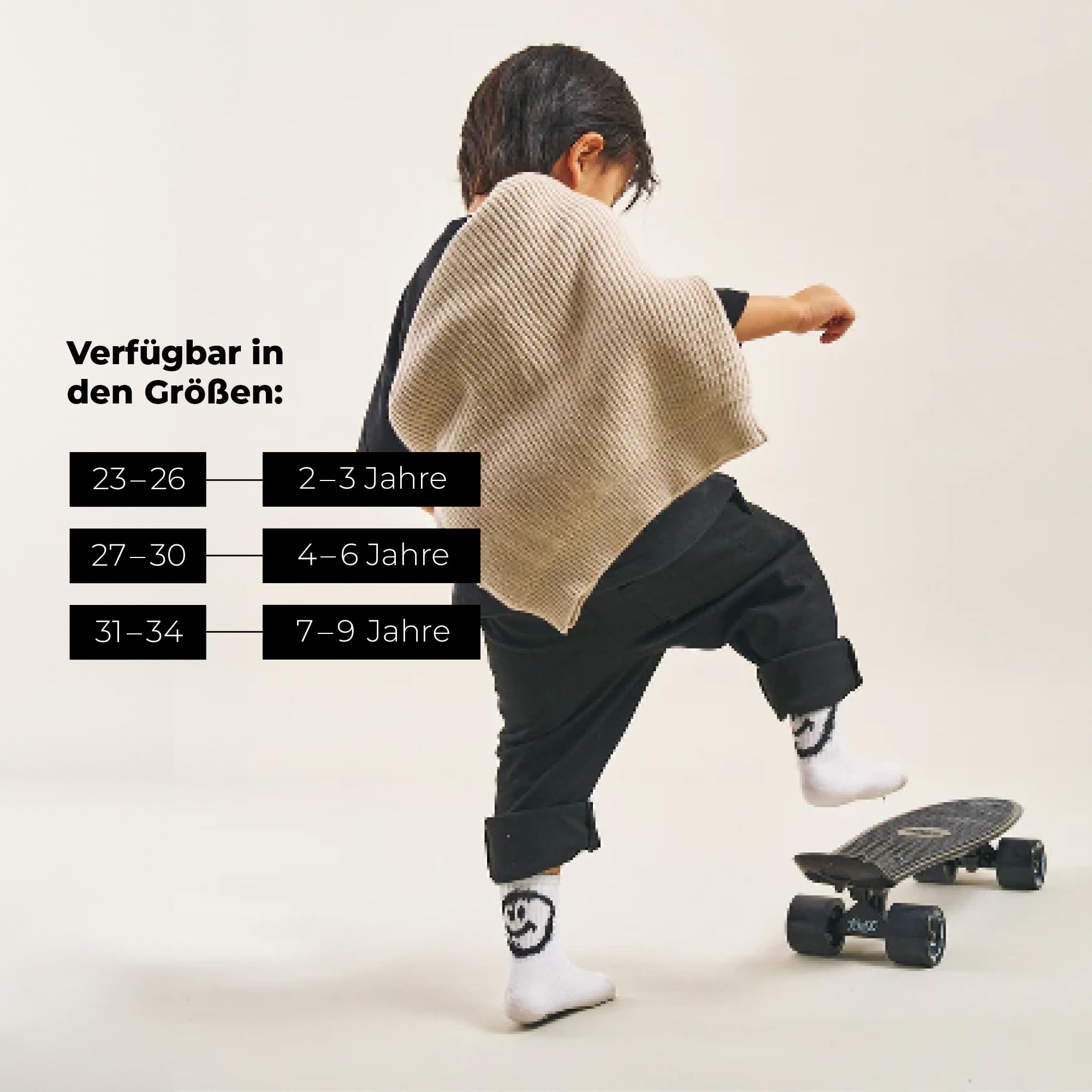 von-jungfeld-tennissocken-kinder-crew-socks-bio-baumwolle-smiley image 5