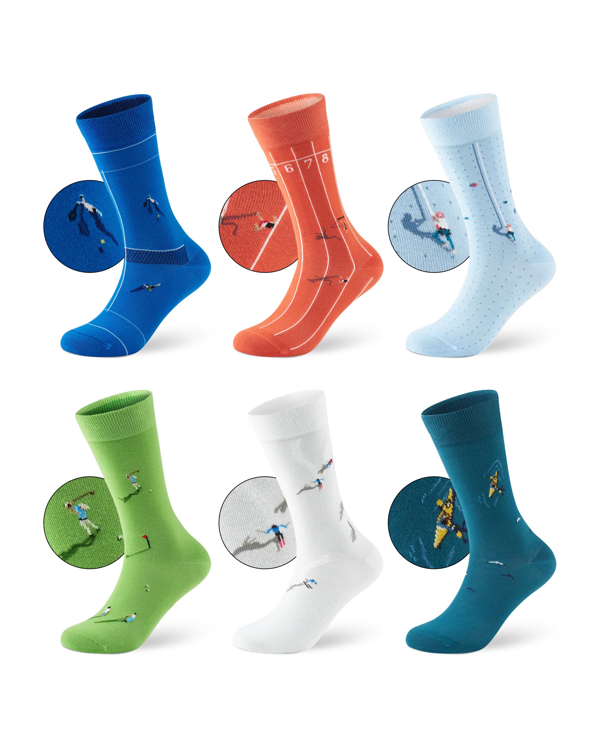 von-jungfeld-baumwollsocken-mit-sport-icons-bestickte-motivsocken-aus-bio-baumwo image 8