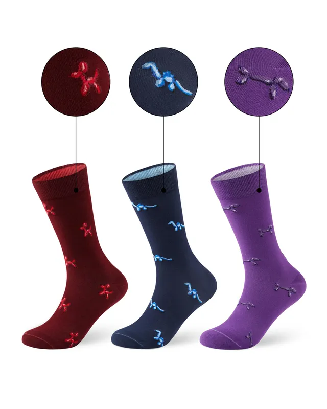 von-jungfeld-baumwollsocken-mit-tiermotiven-bestickte-motivsocken-aus-bio-baumwo image 1