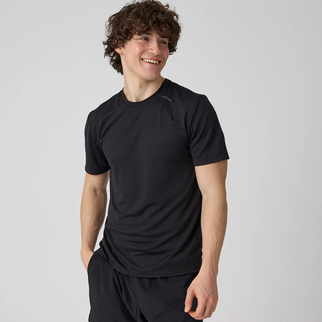 snocks-trainingsshirt-mesh-herren-schwarz image 2