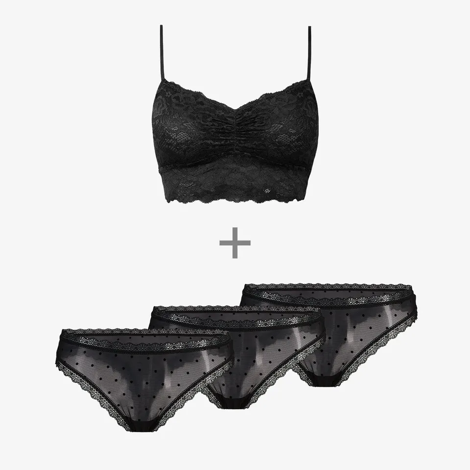 snocks-romance-bundle-hipster-panties-set-damen image 1