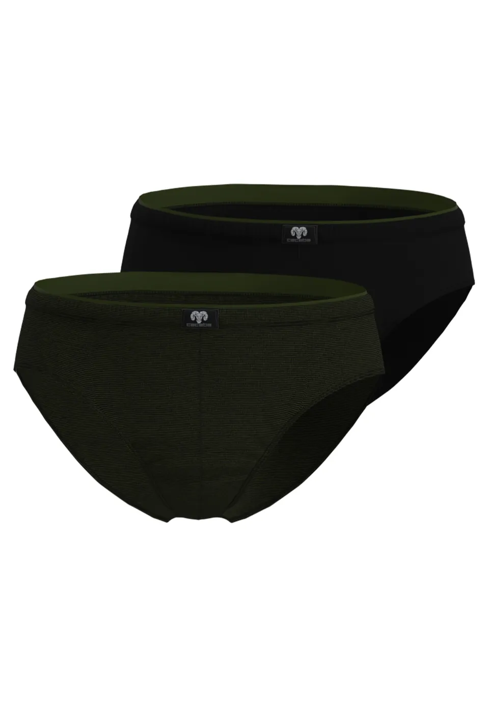 ceceba-herren-slip-gr-n-uni-2er-pack image 1
