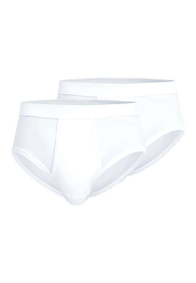 ceceba-herren-slip-wei-uni-2er-pack-feinripp-baumwoll-slip image 1