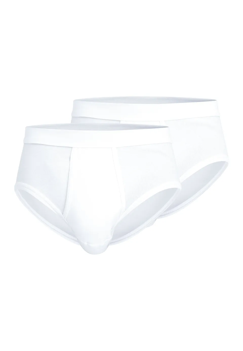 ceceba-herren-slip-wei-uni-2er-pack-feinripp-baumwoll-slip image 1