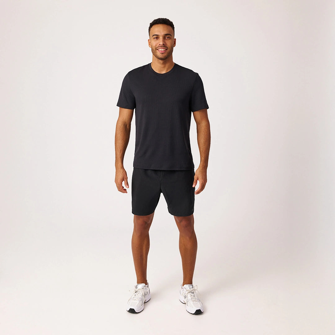 snocks-trainingsshirt-allover-mesh-herren-schwarz image 7