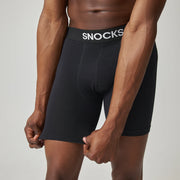 snocks-premium-boxershorts-lang-herren-schwarz-modal image 7
