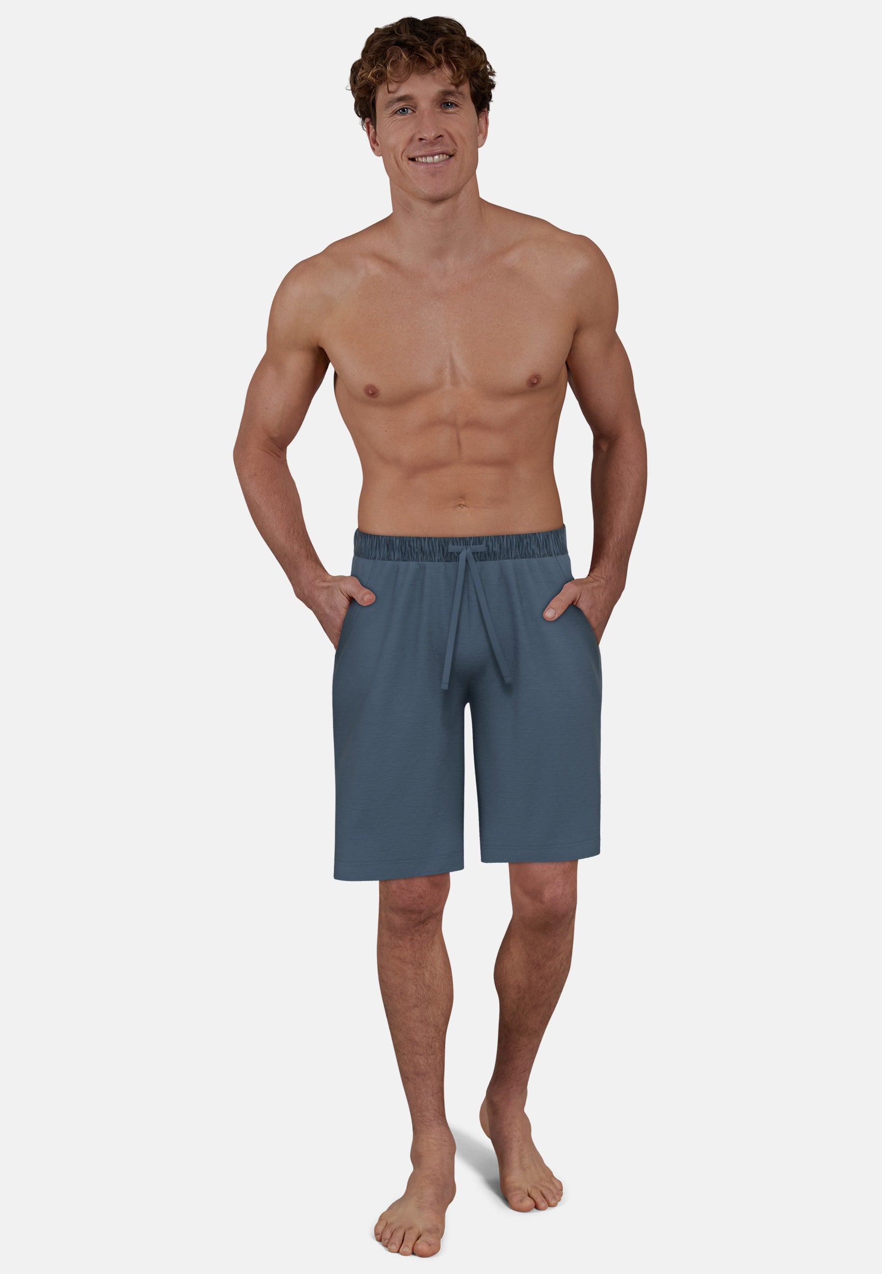 ceceba-herren-bermuda-blau-uni image 2