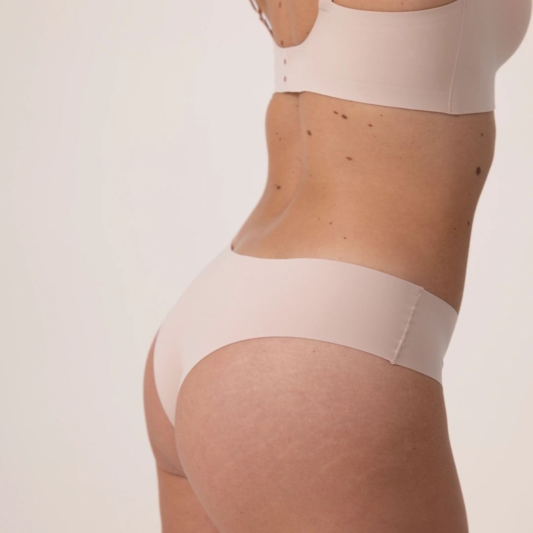 snocks-microfiber-seamless-hipster-damen-hipster-panty-beige image 6