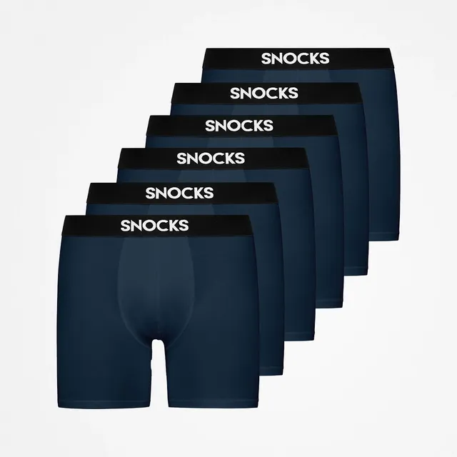 snocks-lange-boxershorts-dunkelblau-herren image 1