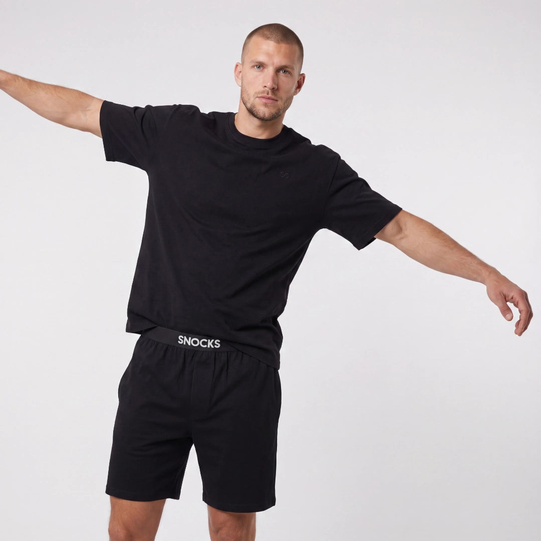 snocks-schlafanzug-set-herren-kurz-schwarz-pyjama-aus-bio-baumwolle image 6
