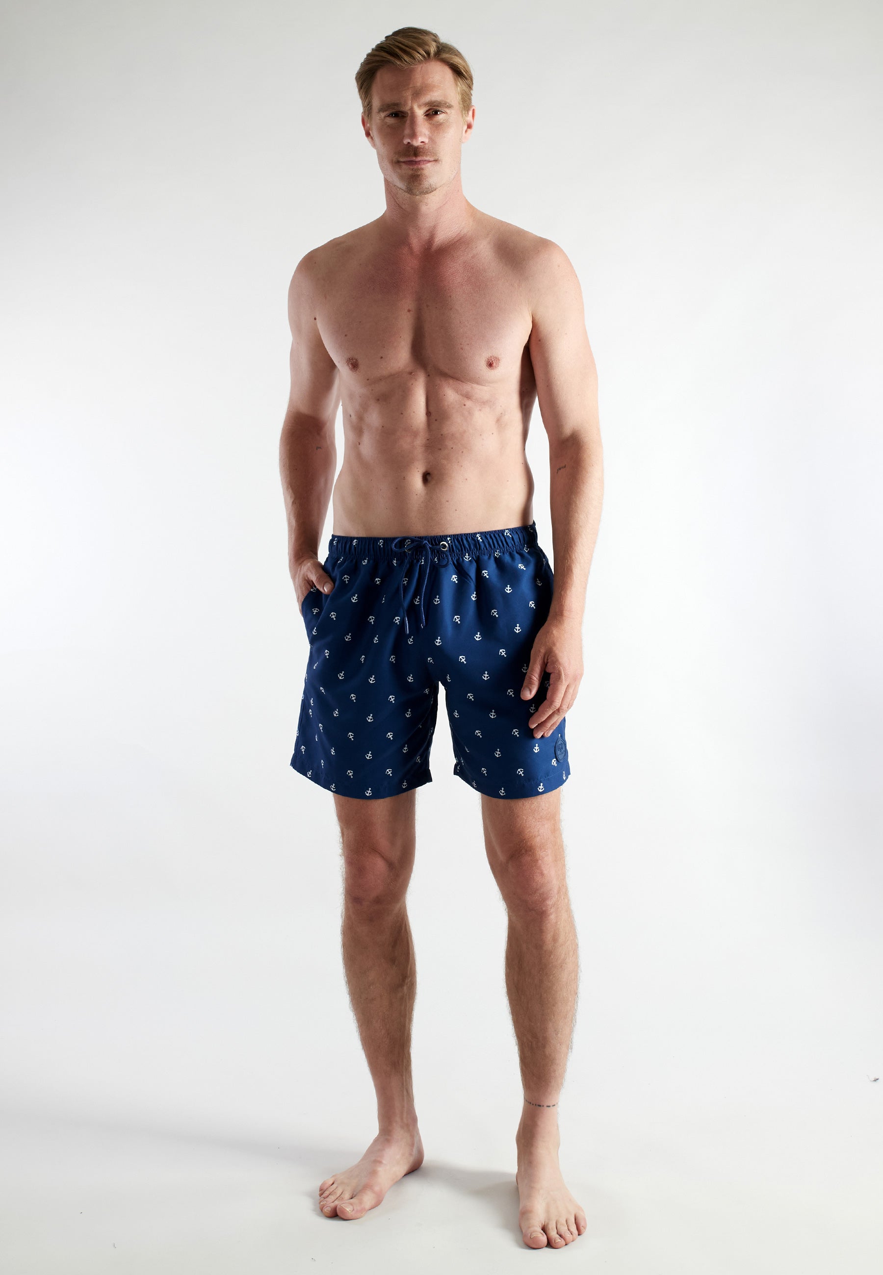 ceceba-herren-badeshorts-blau-bedruckt-2 image 2