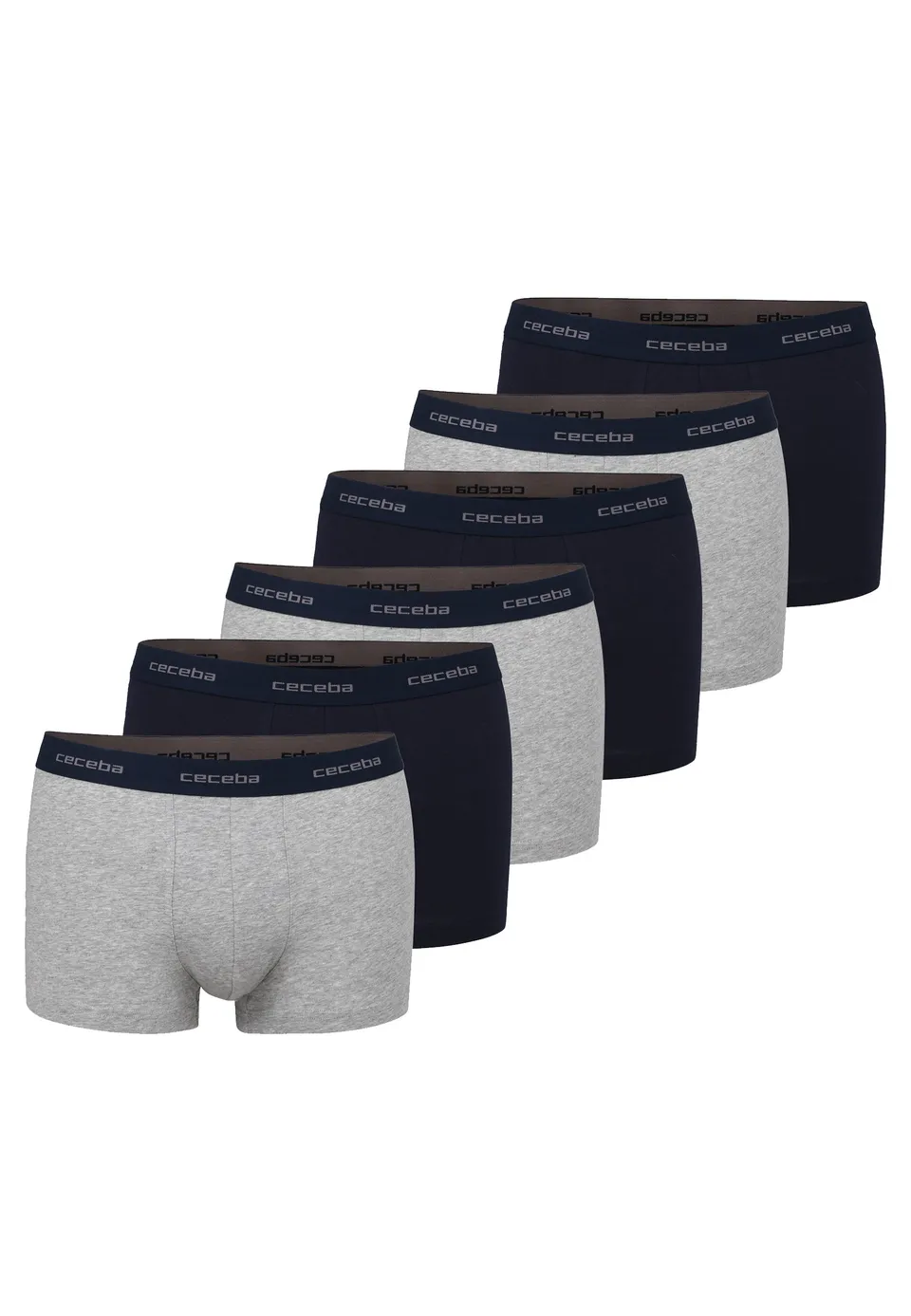 ceceba-herren-pants-blau-uni-6er-pack-feinripp-slip image 1