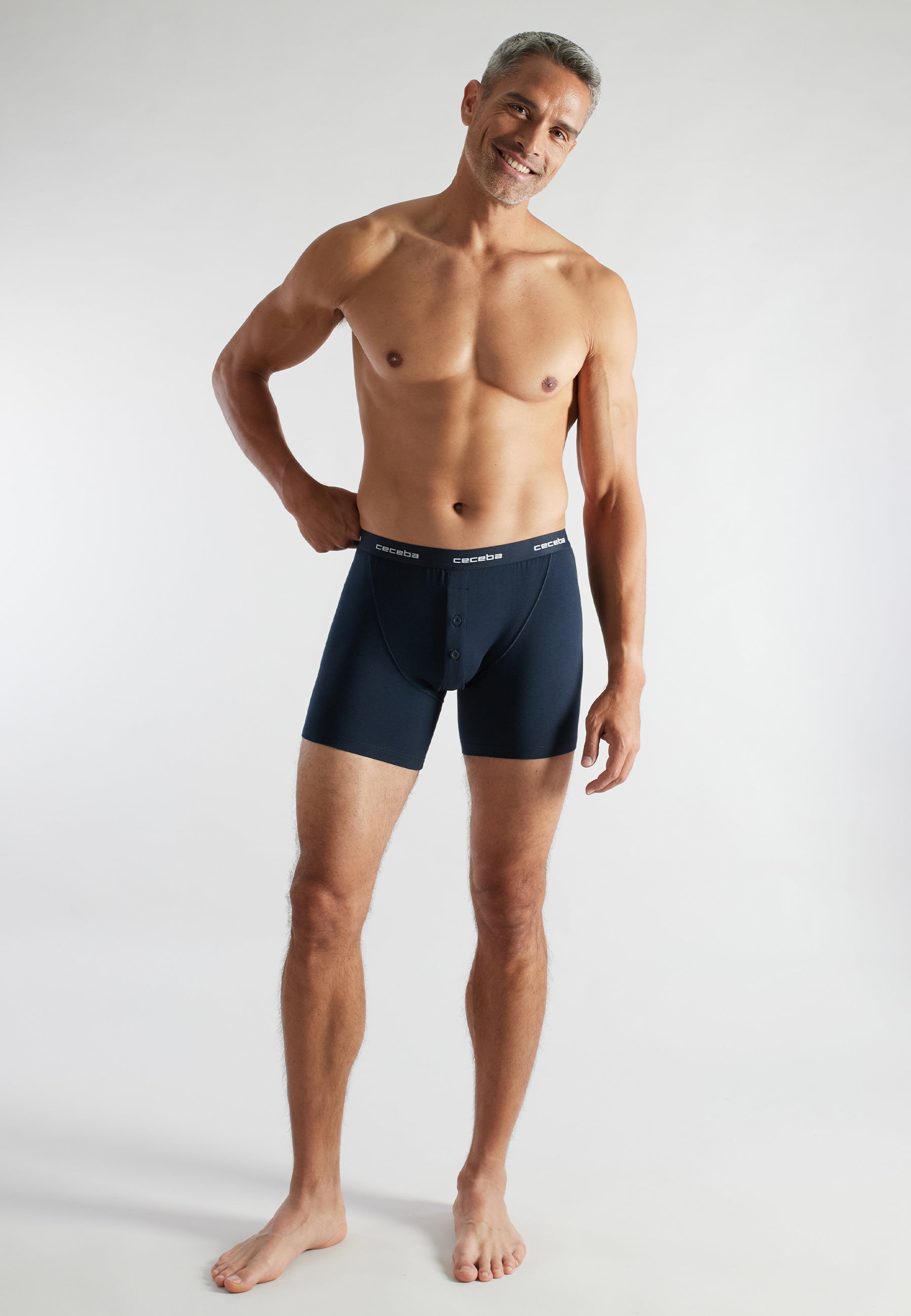 ceceba-herren-long-pants-blau-uni-2er-pack image 2