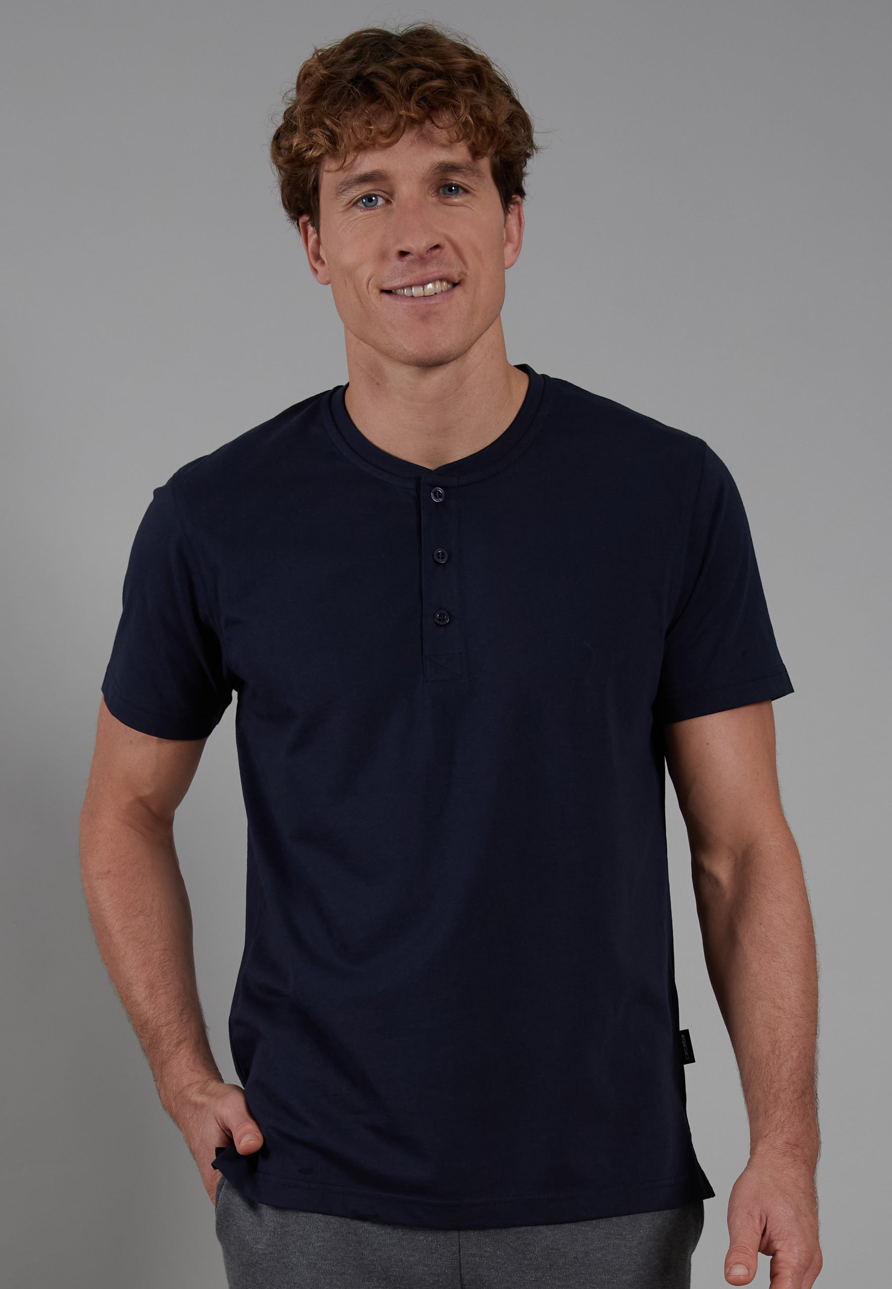 ceceba-herren-shirt-blau-uni image 2