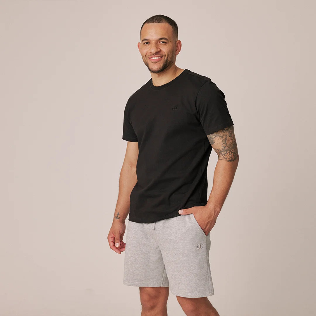 snocks-basic-t-shirt-herren-wei image 6