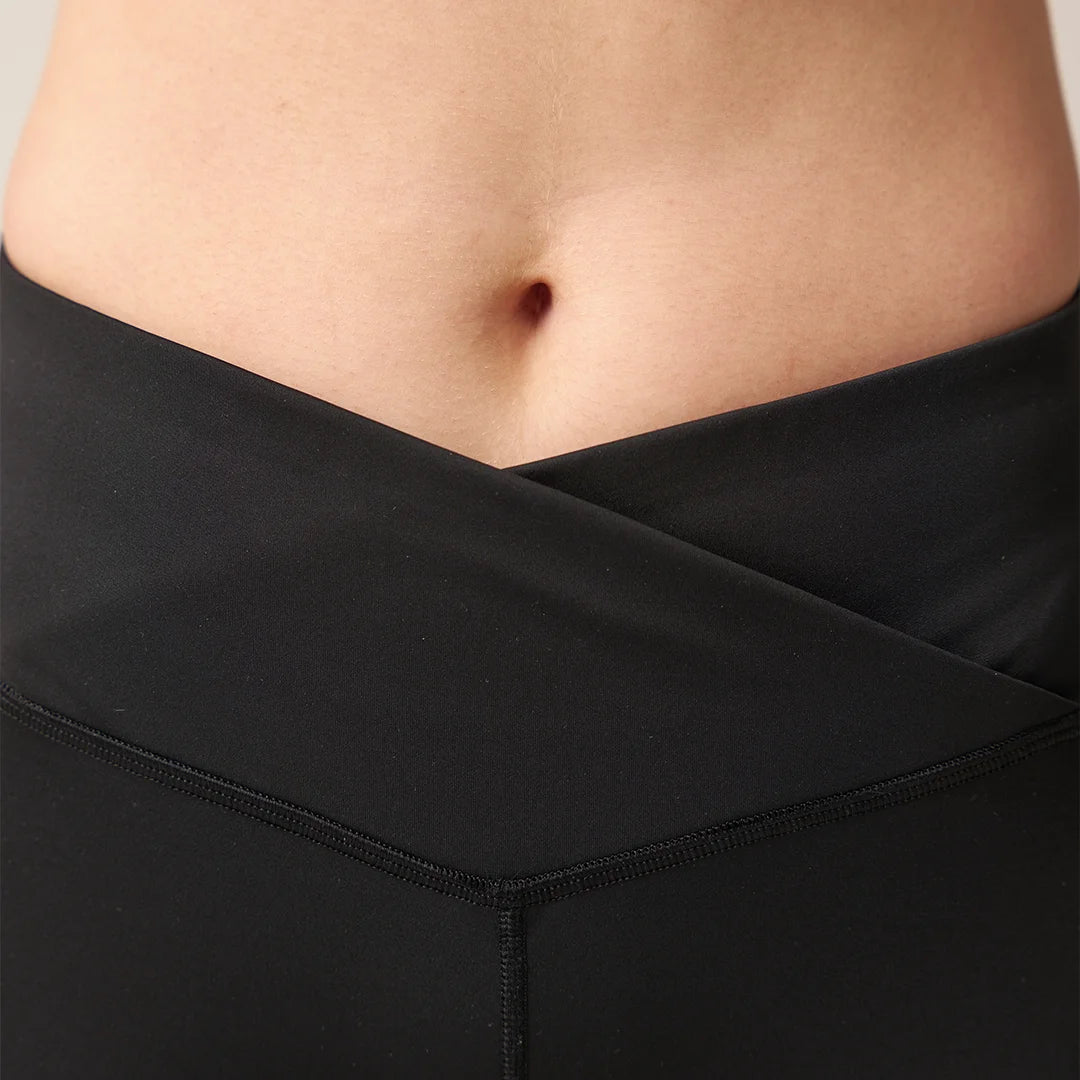 snocks-high-waist-leggings-v-cross-schwarz-damen-sportleggings image 2