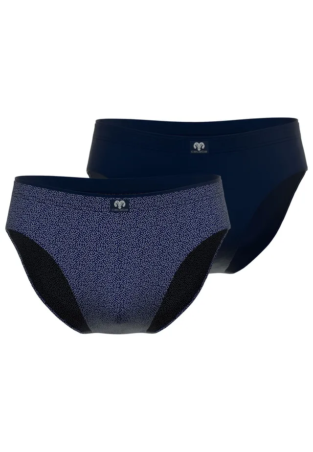 ceceba-herren-slip-blau-bedruckt-2er-pack image 1