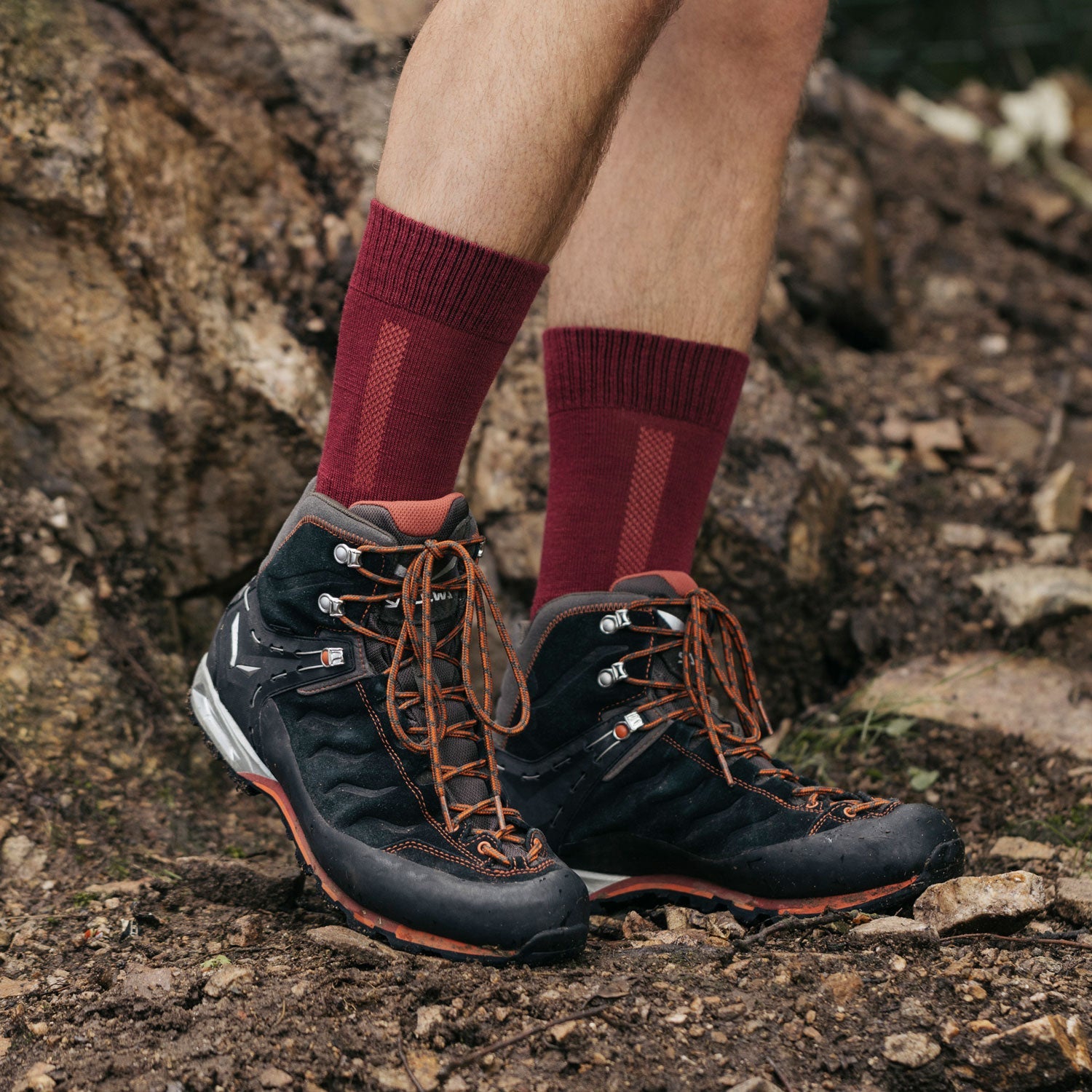 snocks-wandersocken-lang-unisex-grau image 2