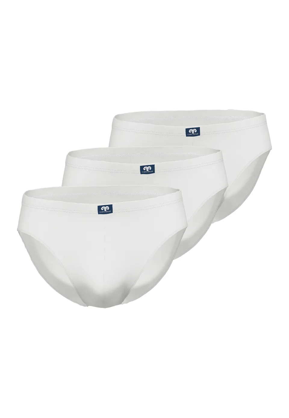 ceceba-herren-slip-wei-uni-3er-pack image 1