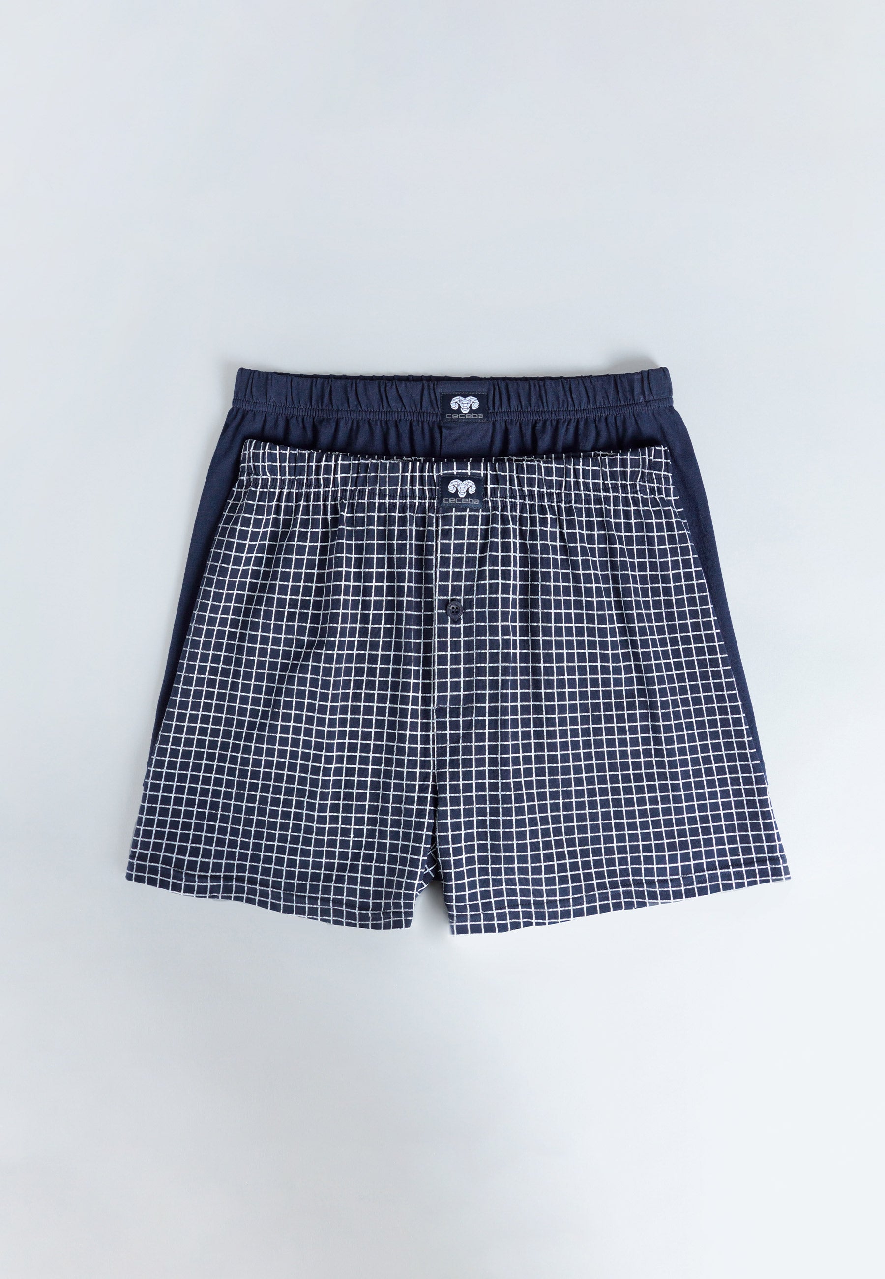 ceceba-herren-boxershort-blau-bedruckt-2er-pack-aus-baumwolle image 5