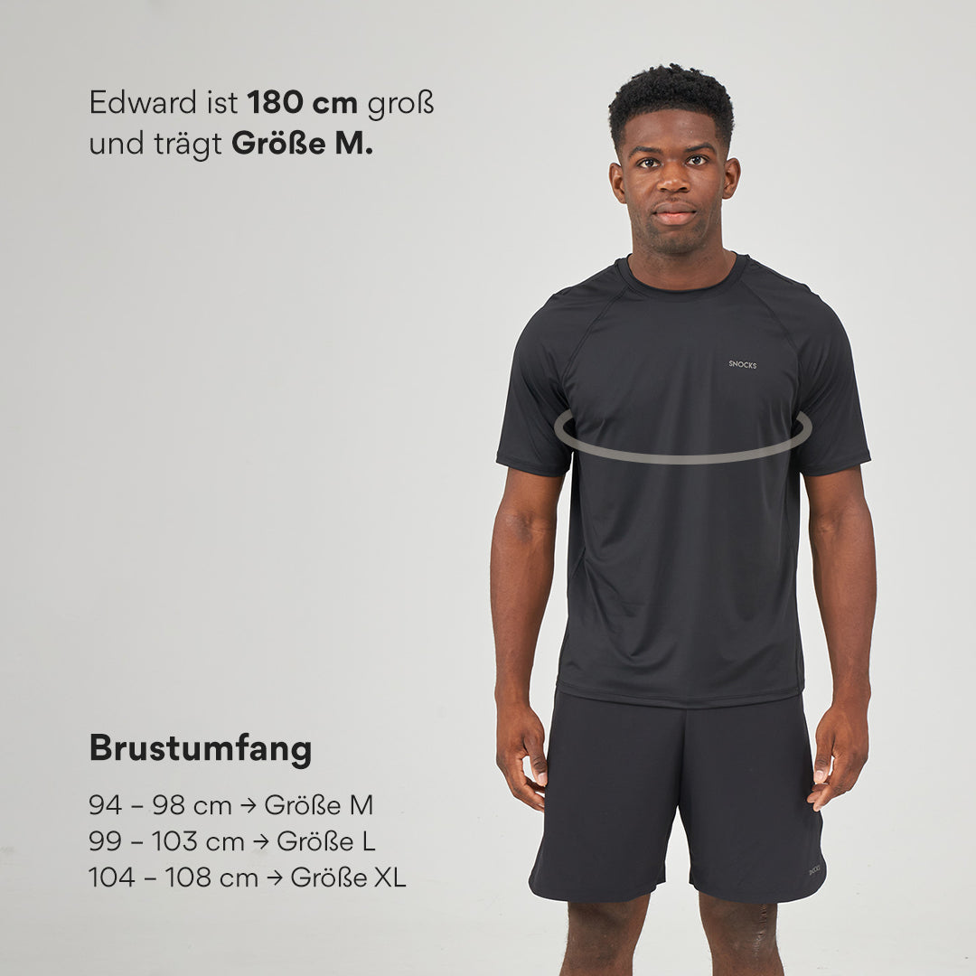 snocks-trainingsshirt-raglan-herren-schwarz image 8