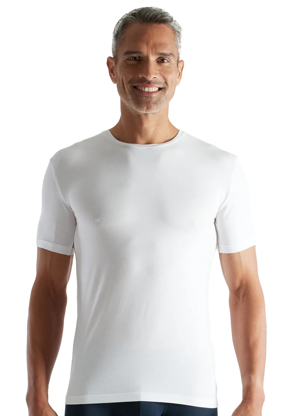 ceceba-herren-shirt-wei-uni-rundhals-aus-bambus-viskose image 1