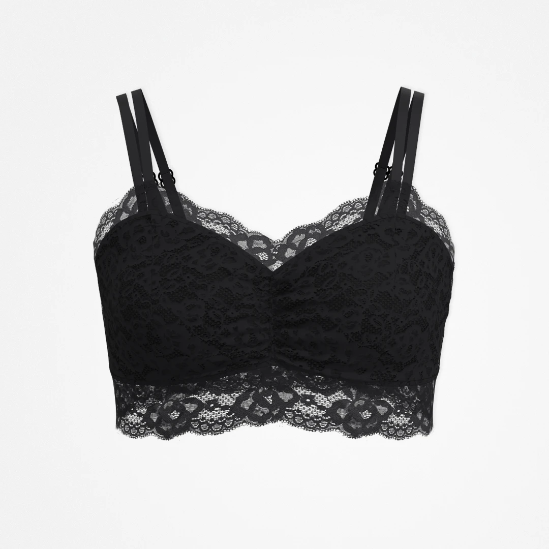 snocks-spitzen-bh-plus-size-schwarz image 1