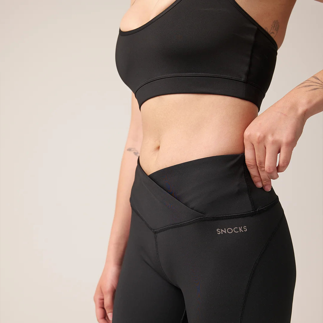 snocks-high-waist-leggings-v-cross-schwarz-damen-sportleggings image 8