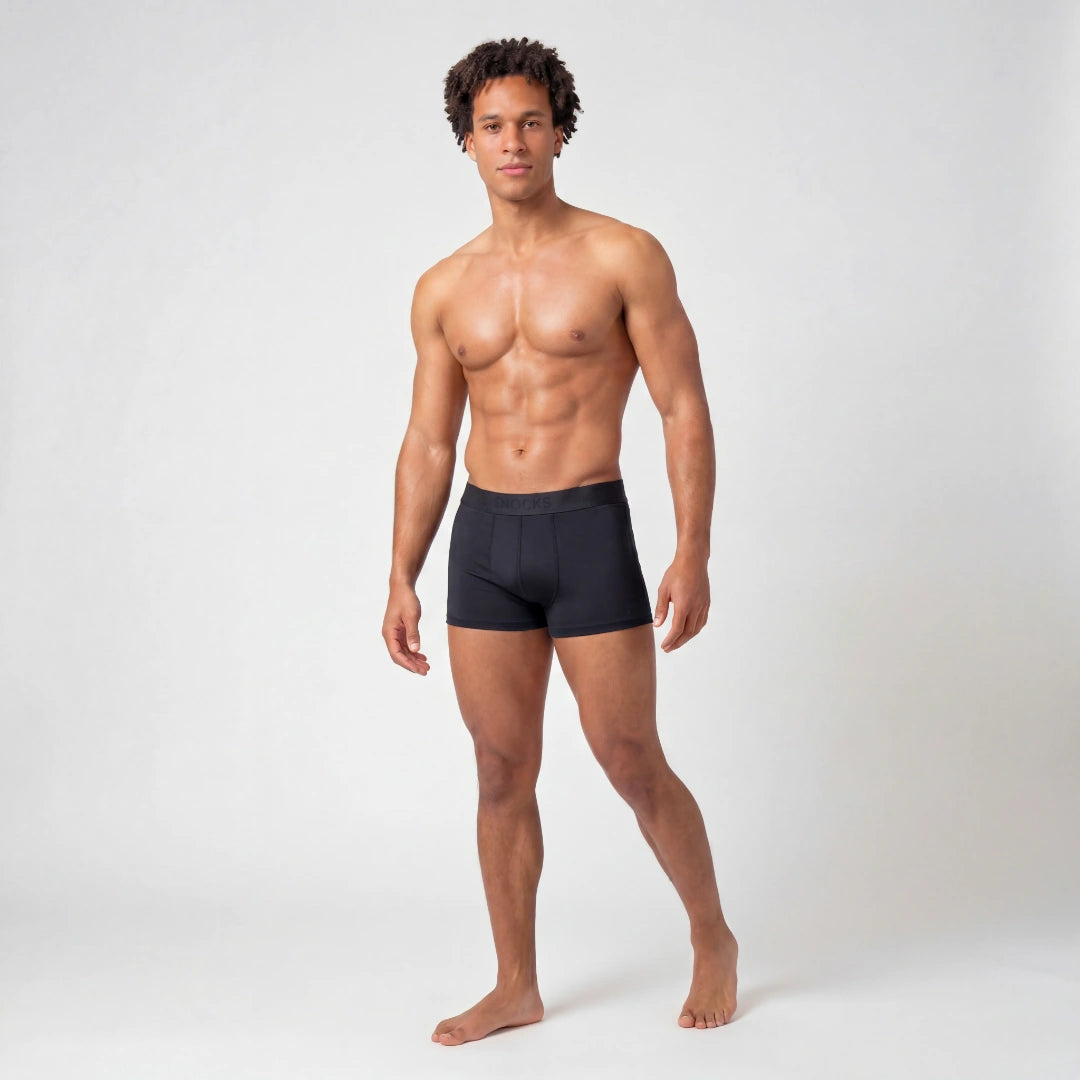 snocks-microfiber-trunks-herren-schwarz-boxershorts image 4