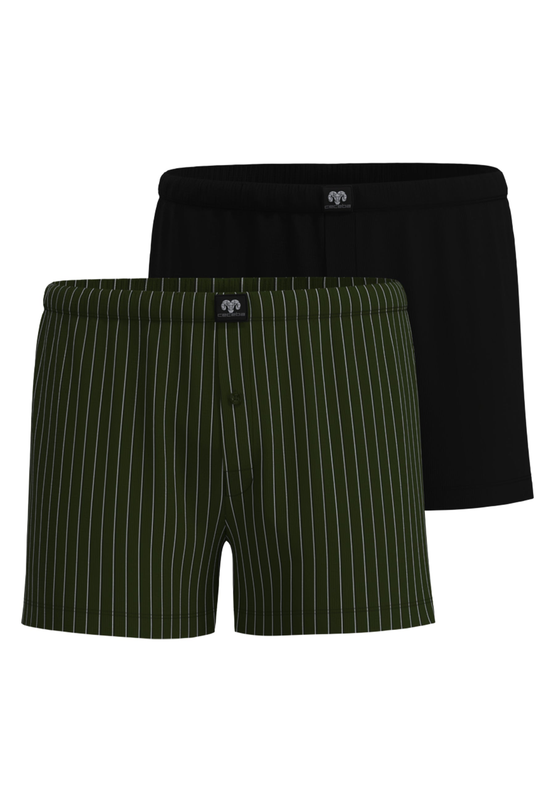 ceceba-herren-boxershort-gr-n-bedruckt-2er-pack image 1
