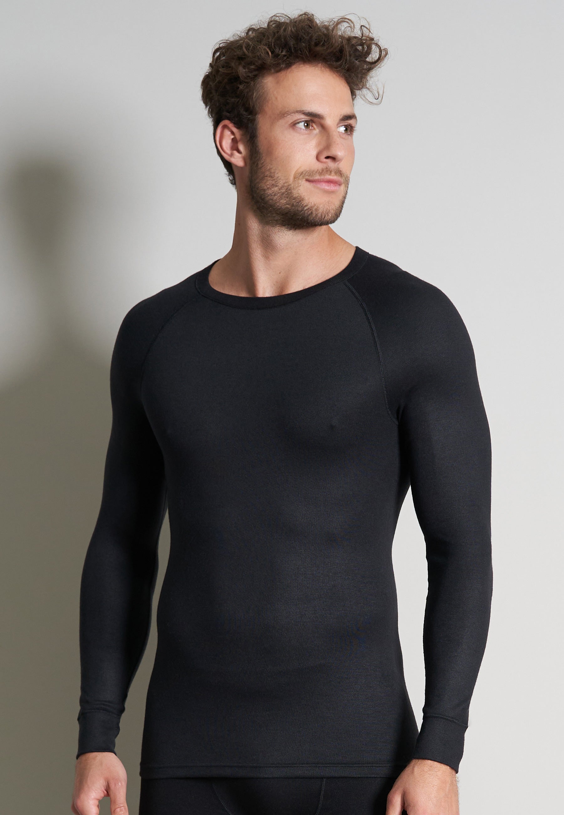 ceceba-herren-longsleeve-schwarz-uni-thermo-langarmshirt image 2