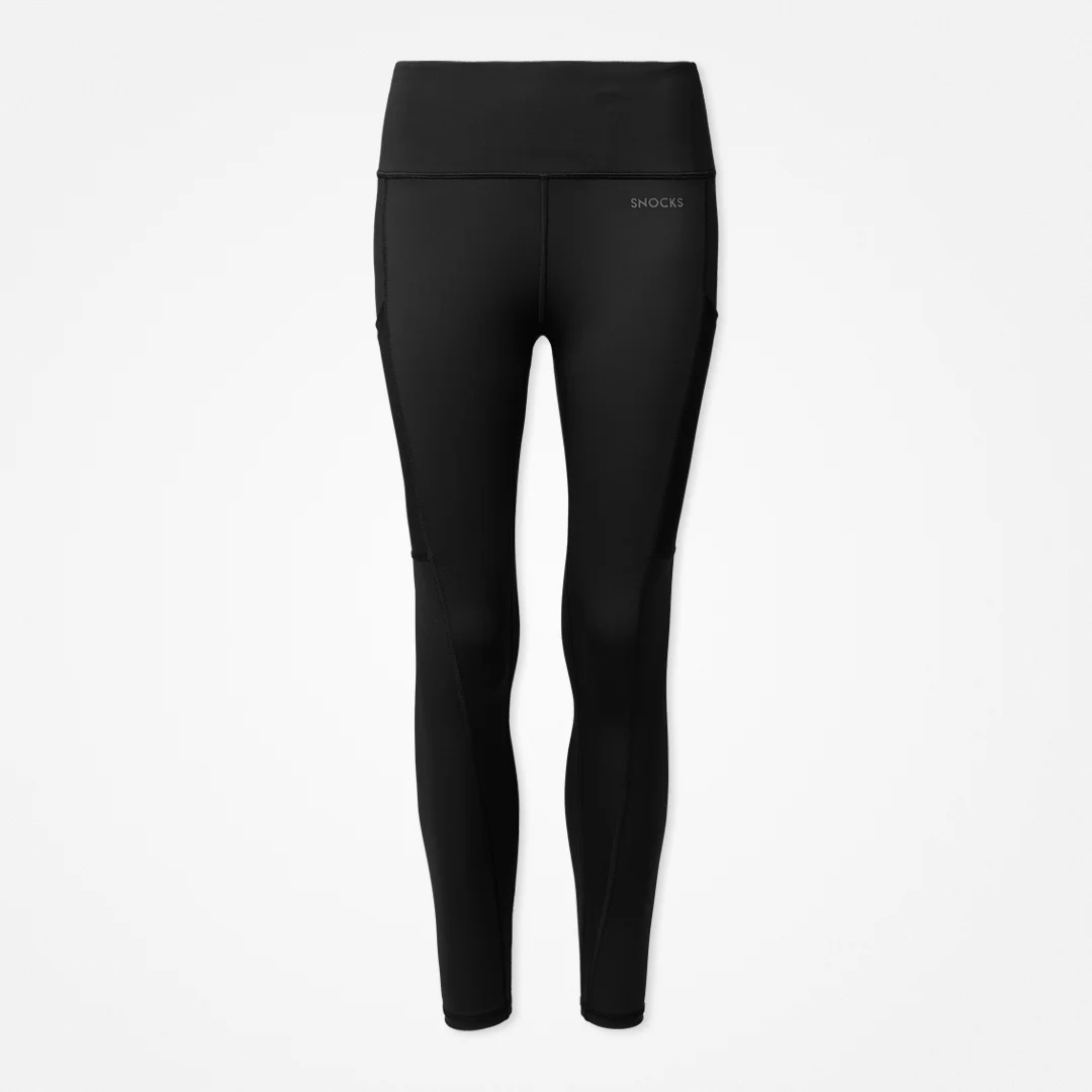 snocks-leggings-mit-tasche-schwarz-high-waist-mesh-sportleggings image 1