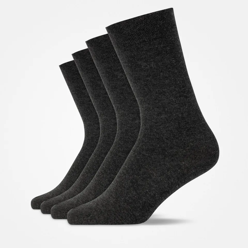 snocks-business-socken-lang-dunkelgrau image 1