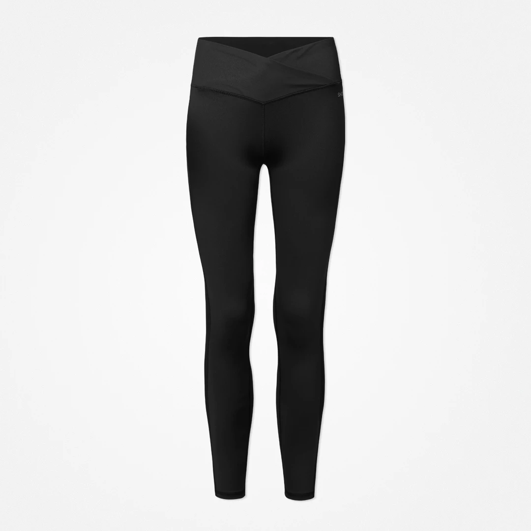 snocks-high-waist-leggings-v-cross-schwarz-damen-sportleggings image 1