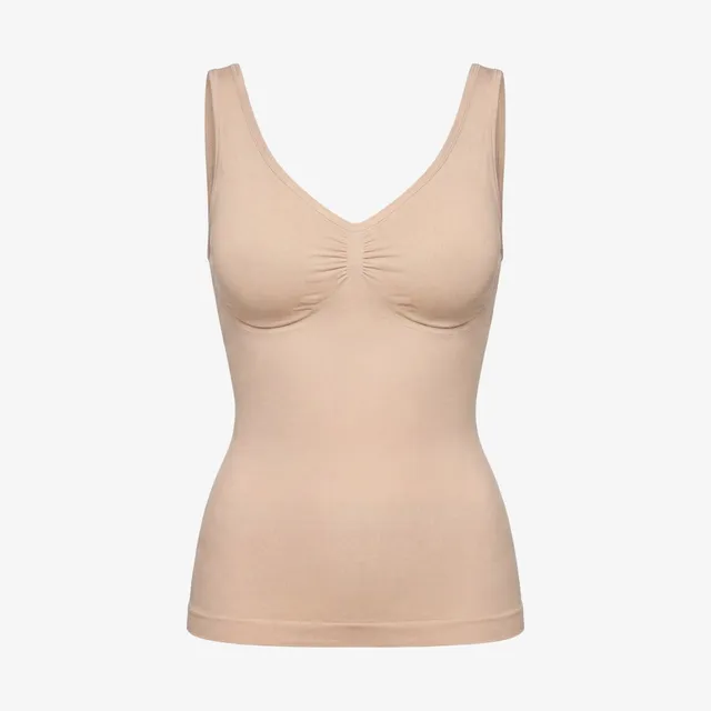 snocks-shaping-tank-top-beige-shapewear-top-damen image 1